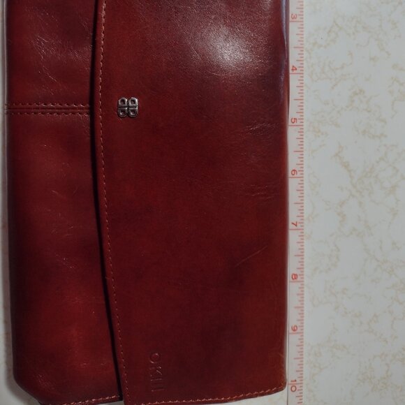 Rare Bosca Leather Cordovan Clutch, Made in Italy - Picture 13 of 15